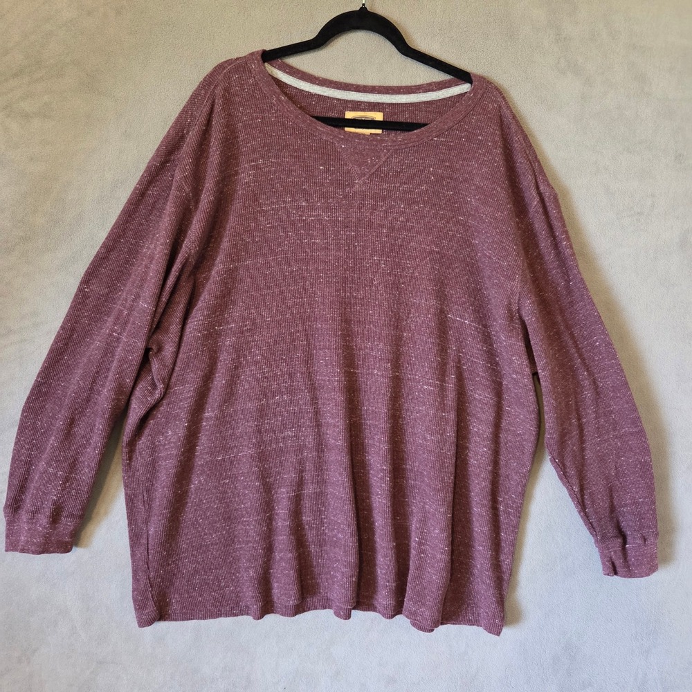 The Foundry Supply Co. Thermal Waffle Knit Shirt Men's Size 3XL Grunge Casual